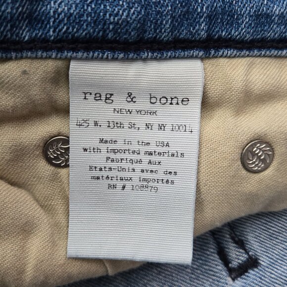 RAG & BONE Light Wash  Skinny Capris 26 - Picture 6 of 6